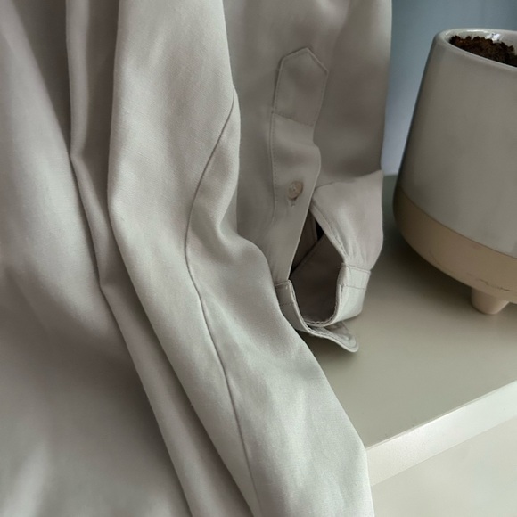 Elegant Light Gray Men's Dress Shirt L 16.5 - Picture 7 of 11